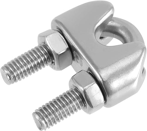 20 Pack 3/8" Wire Rope Clips, Stainless Steel Cable Clamps