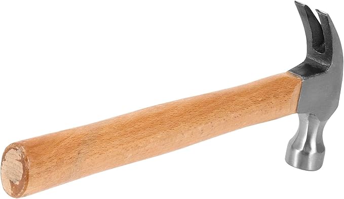 4 Pack 16 oz Claw Hammers, Carbon Steel Head, Wooden Handle