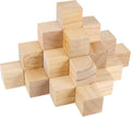 50 Pack 2 Inch Wooden Cubes Unfinished Wood Blocks