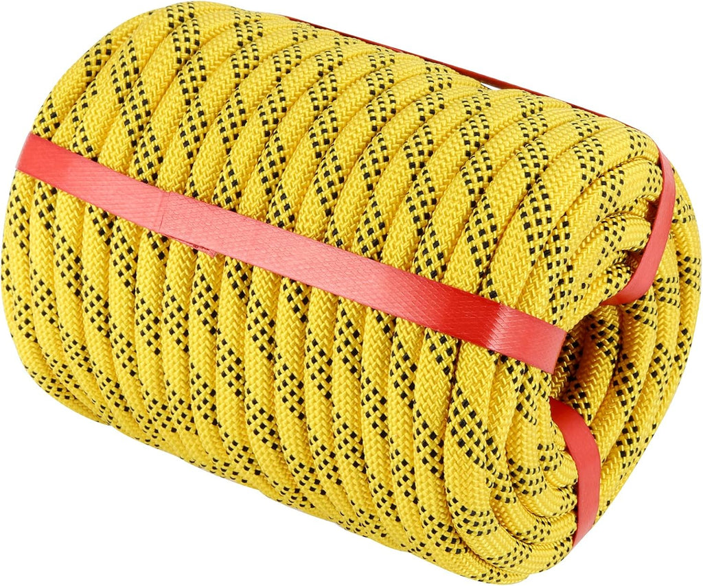 3/8 Inch x 100 Feet Braided Polyester Rope Yellow