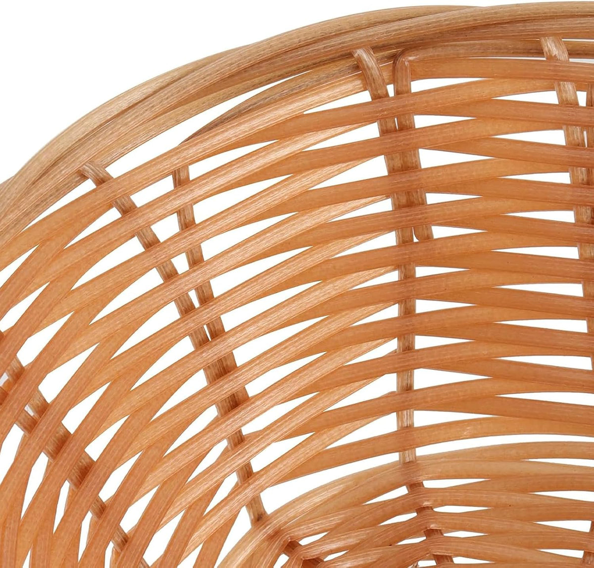 18 Pack 9x6x2.6 Inch Oval Poly Wicker Bread Baskets